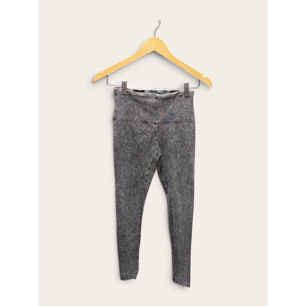 Colsie Womens XS Gray Acid Wash High Rise Cotton Blend Leggings 020 19 2359